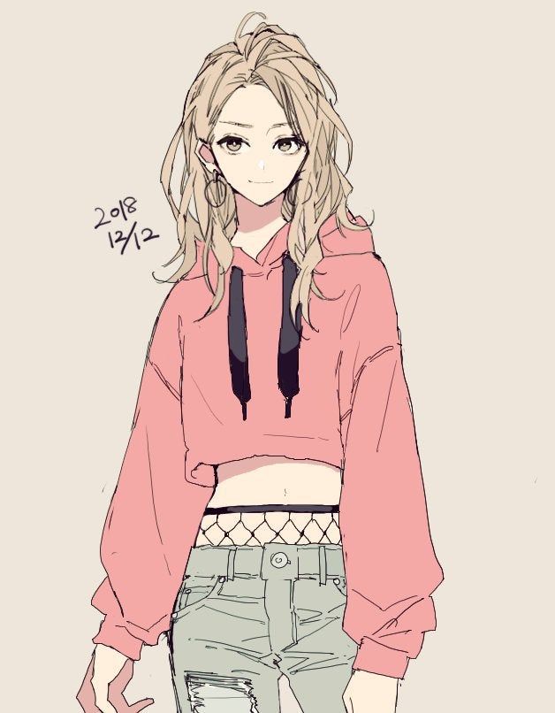 Featured image of post Anime Crop Top Hoodie Drawing