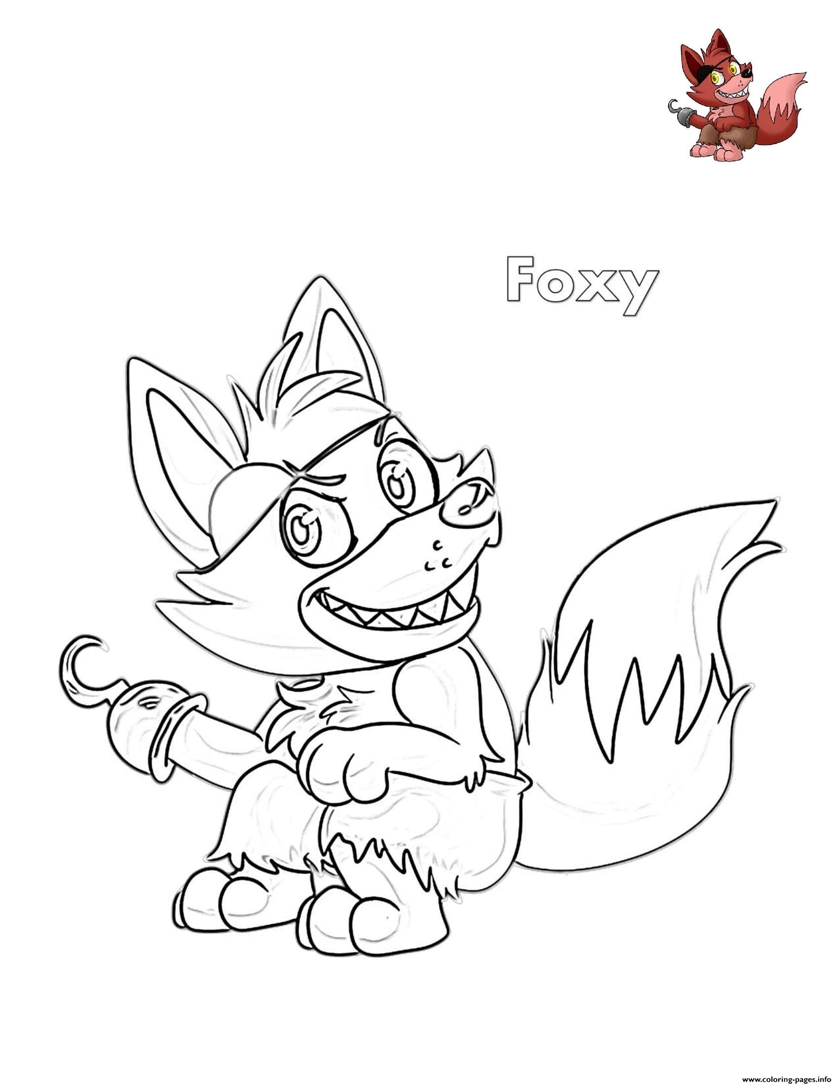 Featured image of post Anime Foxy Coloring Pages